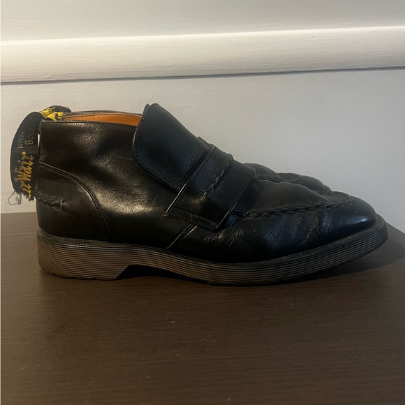 Dr. Martens Black Leather Slip-On Loafers - Picture 3 of 6